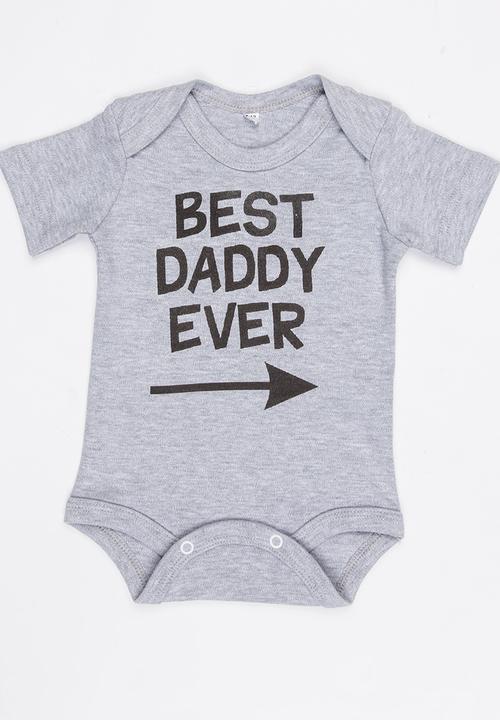 Funky Shop - Slogan Baby Grow Grey