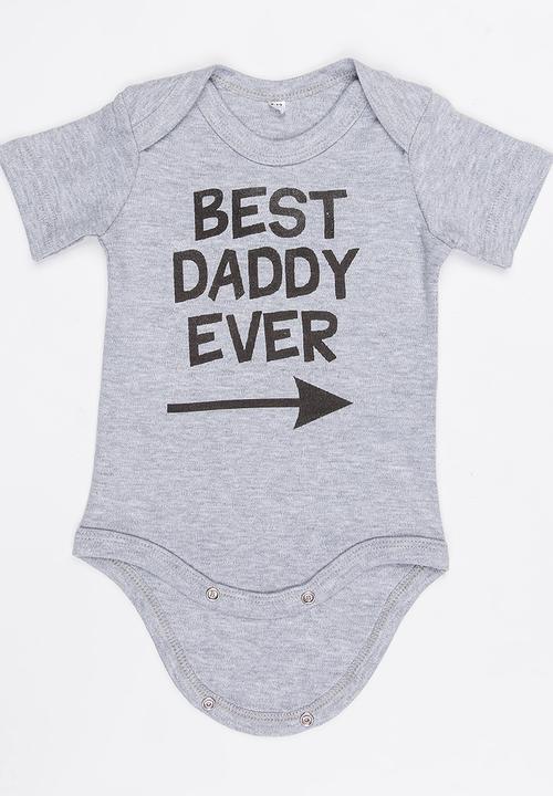 Funky Shop - Slogan Baby Grow Grey