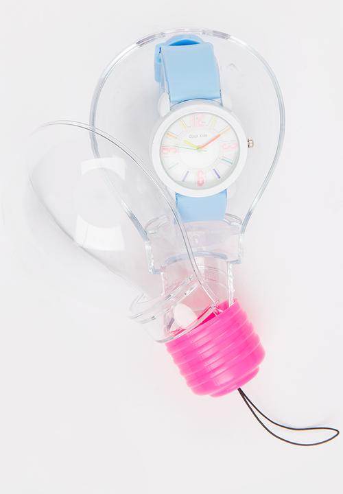 Cool Kids - Girls Marshmallow Watch Pale Blue
