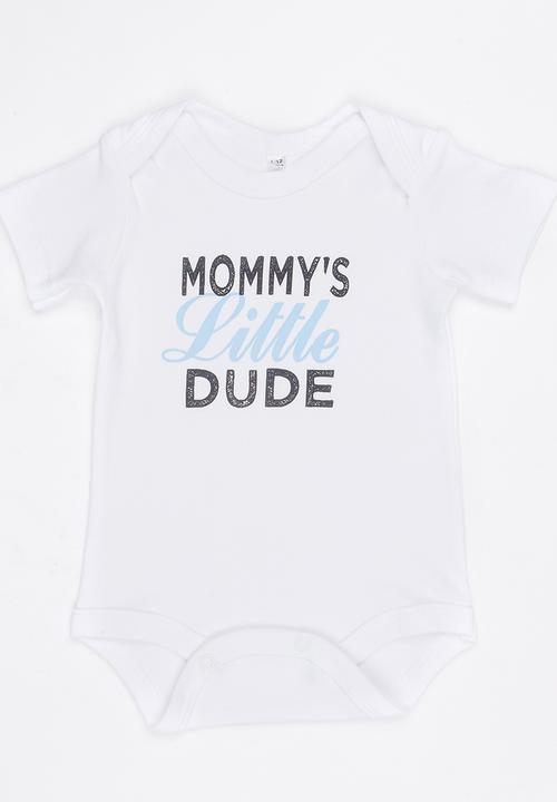 Funky Shop - Slogan Baby Grow White