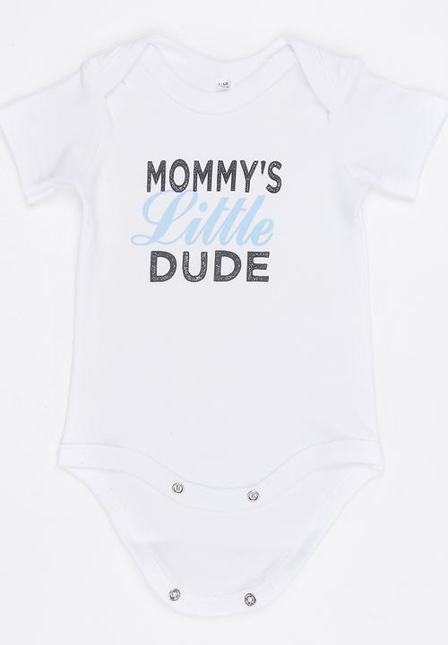 Funky Shop - Slogan Baby Grow White