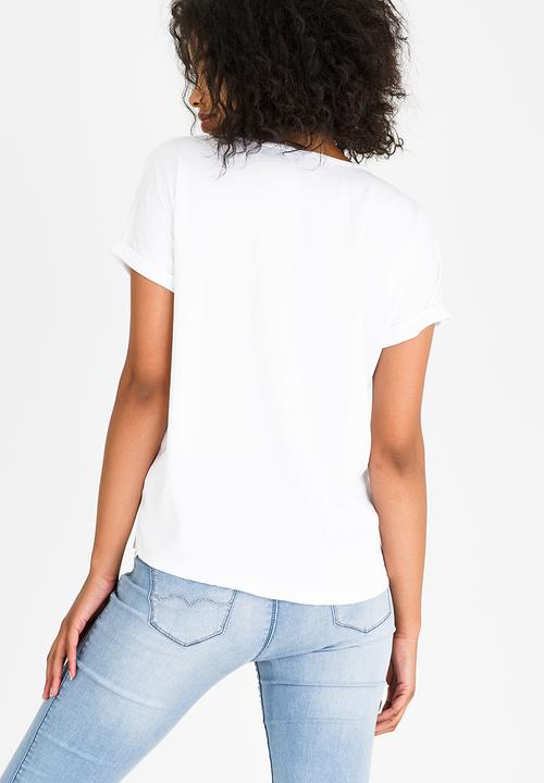 Kate Jordan - Satin Combo Top White