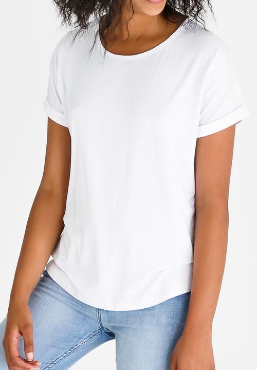 Kate Jordan - Satin Combo Top White