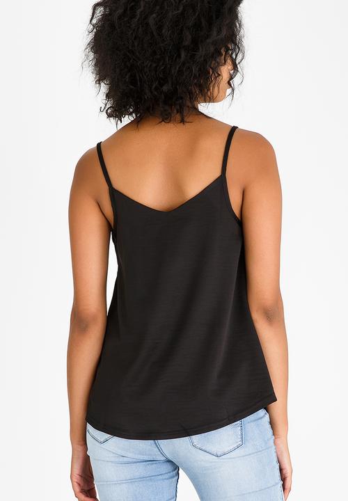 Kate Jordan - Mesh Inset Cami Black