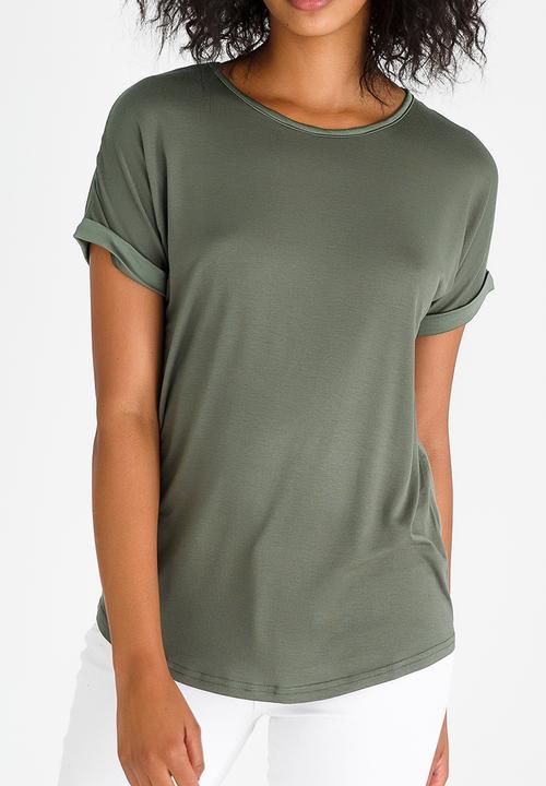 Kate Jordan - Satin Combo Top Green