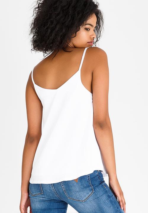 Kate Jordan - Mesh Inset Cami White