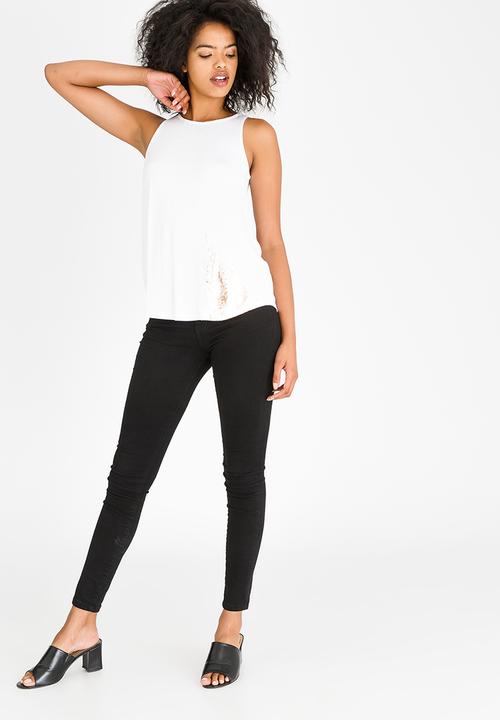 Kate Jordan - Rose Gold Zip Vest White