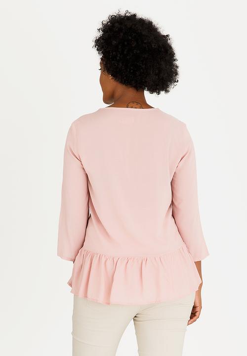 edit Maternity - V-neck Shirt Pale Pink