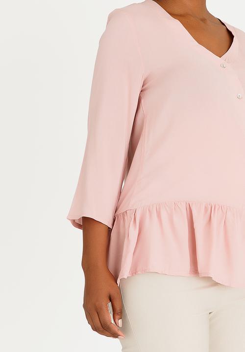 edit Maternity - V-neck Shirt Pale Pink