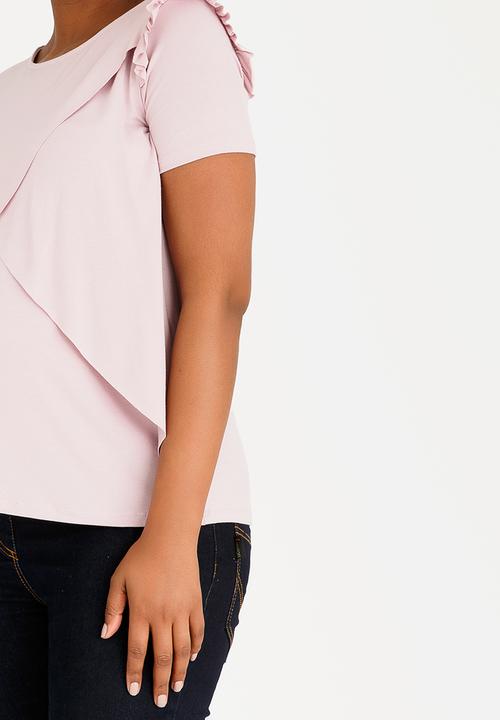 edit Maternity - Frill Detail Nursing Top Pale Pink