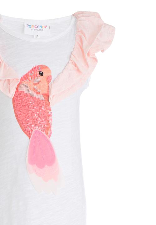 Pop Candy - Girls Printed Tee White