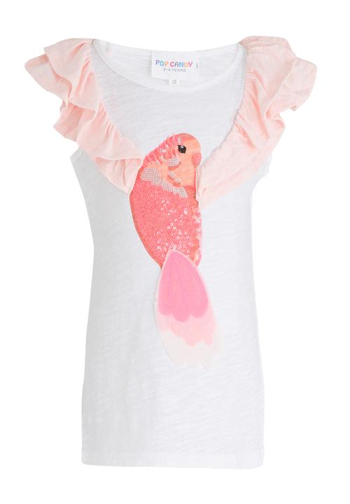 Pop Candy - Girls Printed Tee White