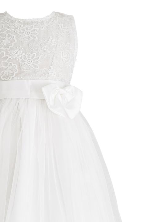 Pop Candy - Satin Bow Dress Cream