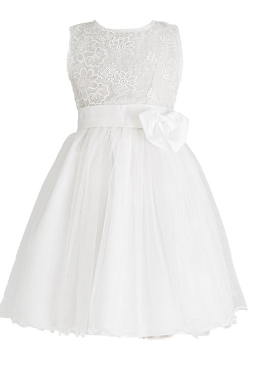 Pop Candy - Satin Bow Dress Cream