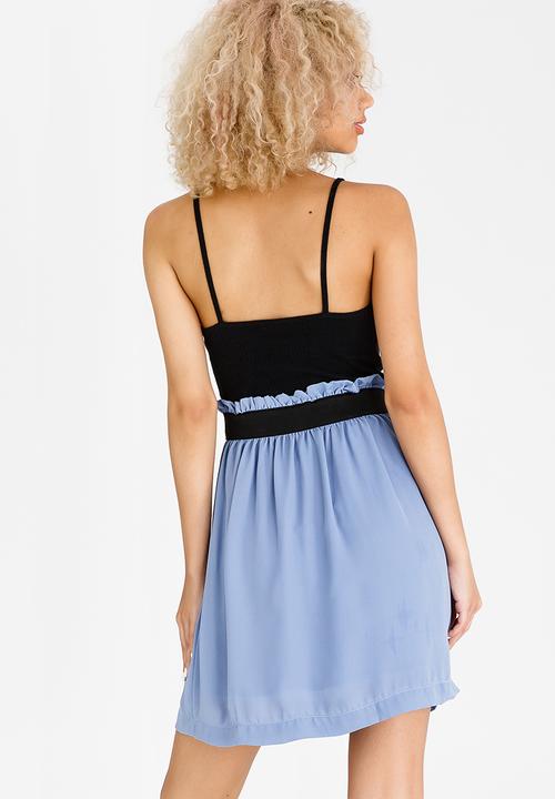 c(inch) - Paperbag Mini Skirt Blue