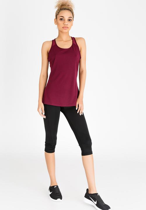 Nike - Nike Womens Stylized Tank Top Burgundy