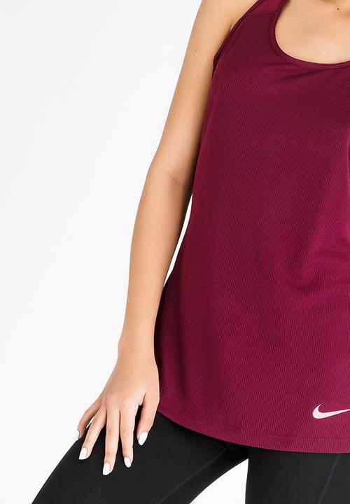 Nike - Nike Womens Stylized Tank Top Burgundy