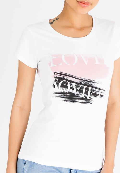SOVIET - Campbell Crew Neck Tee White