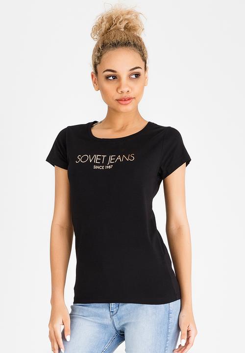 SOVIET - Rae Crew Neck Tee Black