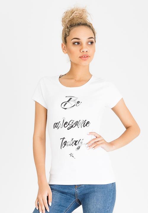 SOVIET - Casey Crew Neck Tee White