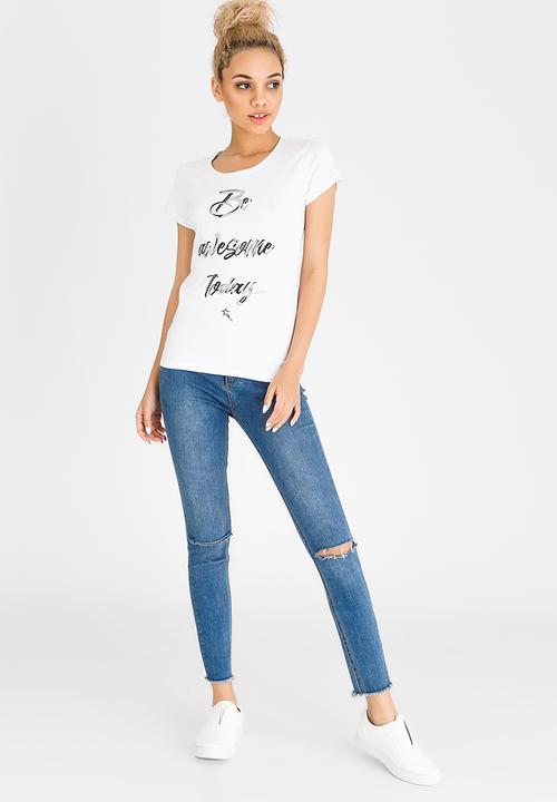 SOVIET - Casey Crew Neck Tee White