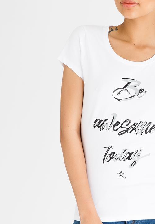 SOVIET - Casey Crew Neck Tee White