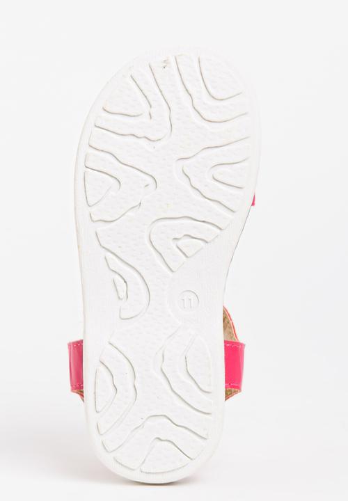 Foot Focus - Girls PU Sandal Dark Pink