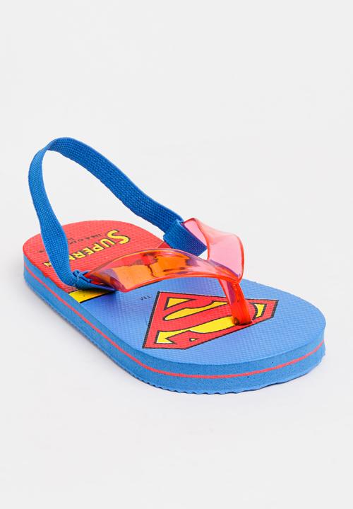 Character Fashion - Superman Flip Flops Multi-colour