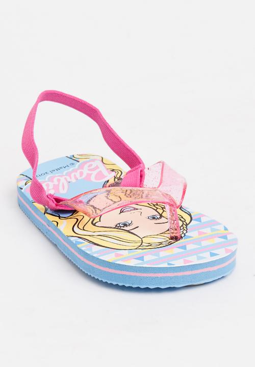 Character Fashion - Barbie Flip Flops Multi-colour