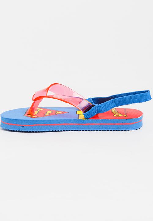 Character Fashion - Superman Flip Flops Multi-colour