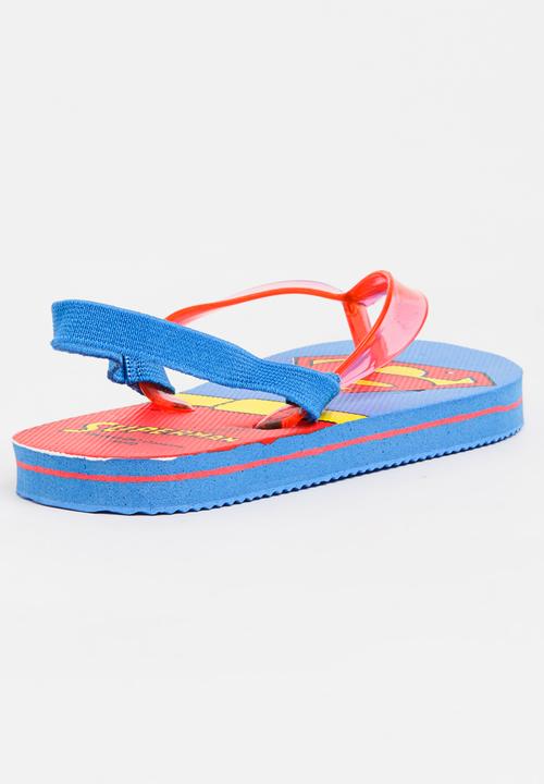 Character Fashion - Superman Flip Flops Multi-colour