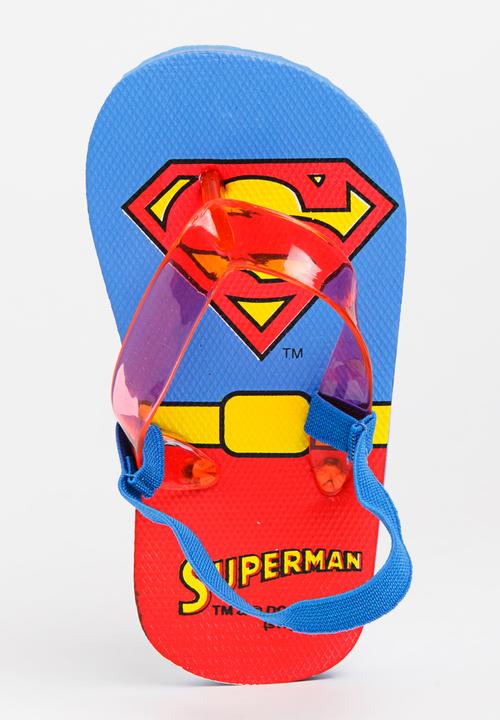 Character Fashion - Superman Flip Flops Multi-colour