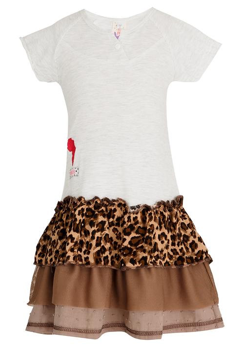 Eco Punk - Girls Frill Dress Multi-colour