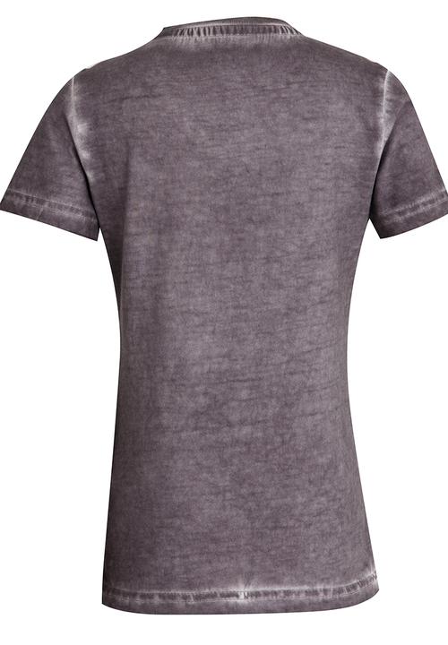 POLO - Printed Pigment Wash Tee Charcoal