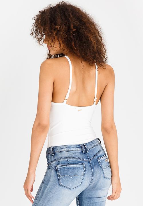 SISSY BOY - Basic Bodysuit Cream