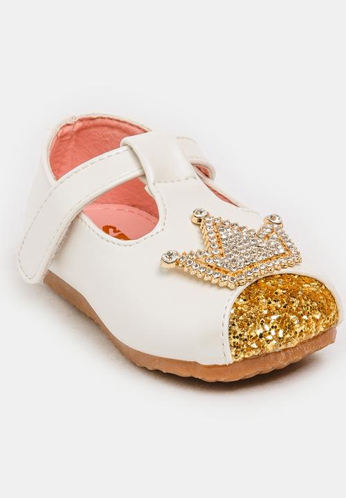 Pop Candy - Crown Ballet Pump White