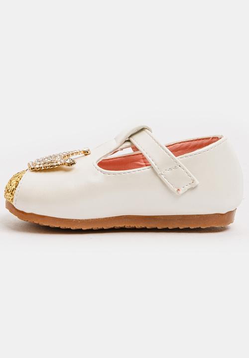 Pop Candy - Crown Ballet Pump White