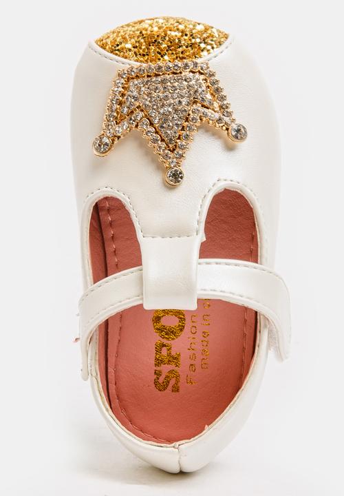 Pop Candy - Crown Ballet Pump White