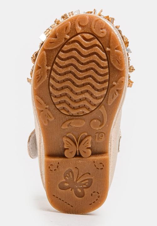 Pop Candy - Girls Embellished Pump Gold