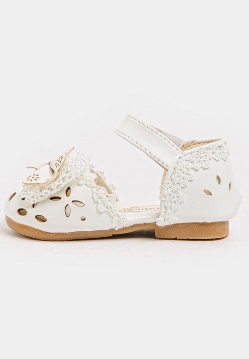 Pop Candy - Girls Cut out Pump White