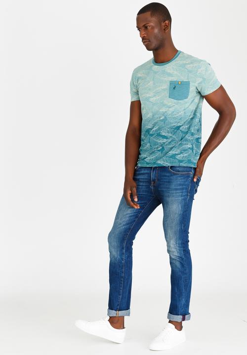 Polo Jeans Co. - Ombre Dip Dye T-Shirt Mid Green
