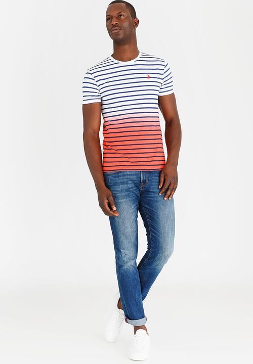 POLO - Ombre Stripe T Shirt White