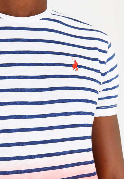 POLO - Ombre Stripe T Shirt White
