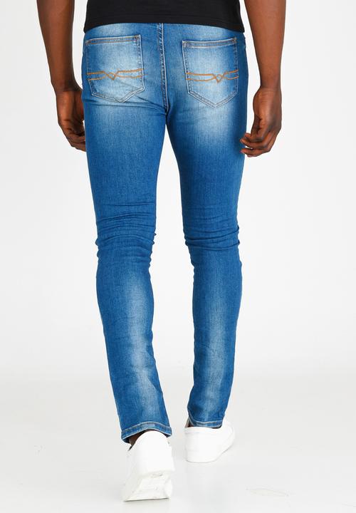 Polo Jeans Co. - Tapered Leg Jeans Mid Blue