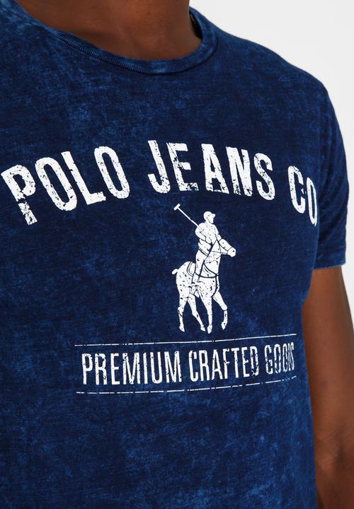 Polo Jeans Co. - Deep Dyed Printed T-Shirt Dark Blue