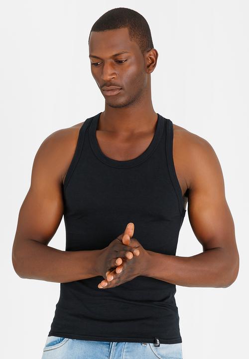 Jockey - Jockey 2-Pack Racer Back Vest Black