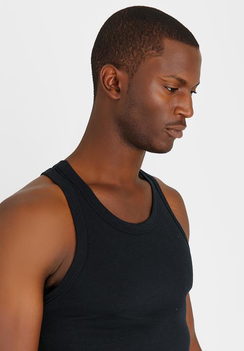 Jockey - Jockey 2-Pack Racer Back Vest Black