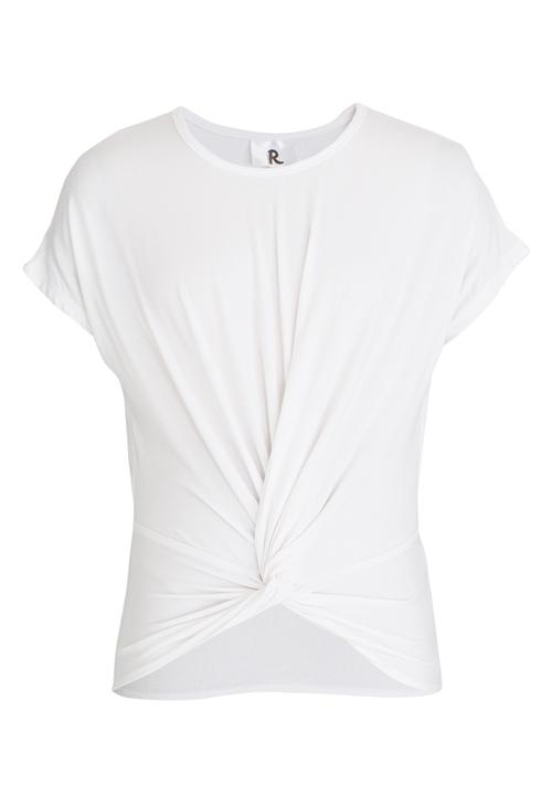 Rebel Republic - Front Knot Top White
