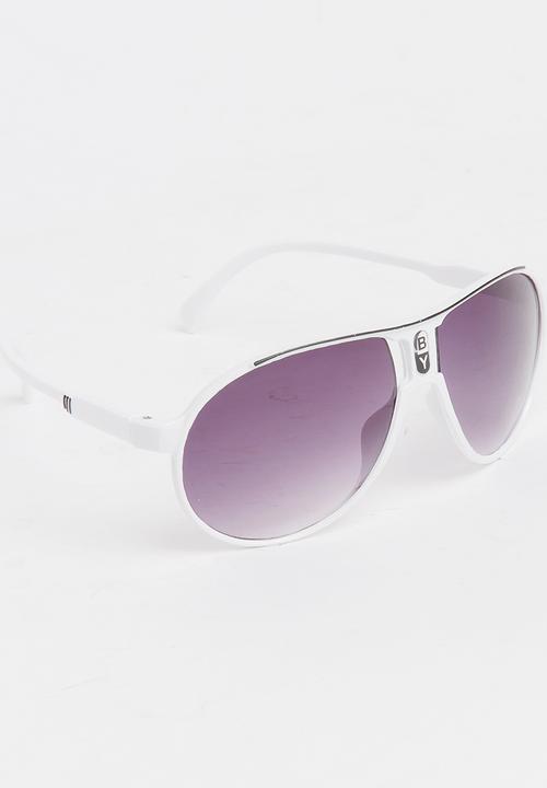 Pop Candy - Boys Plastic Sunglasses White