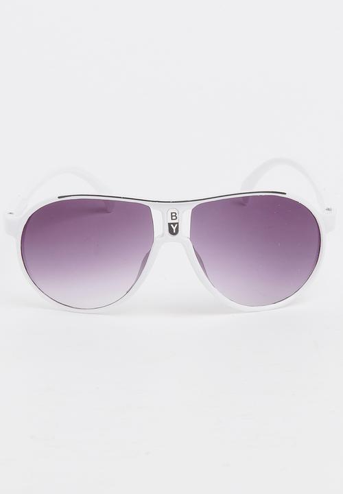 Pop Candy - Boys Plastic Sunglasses White